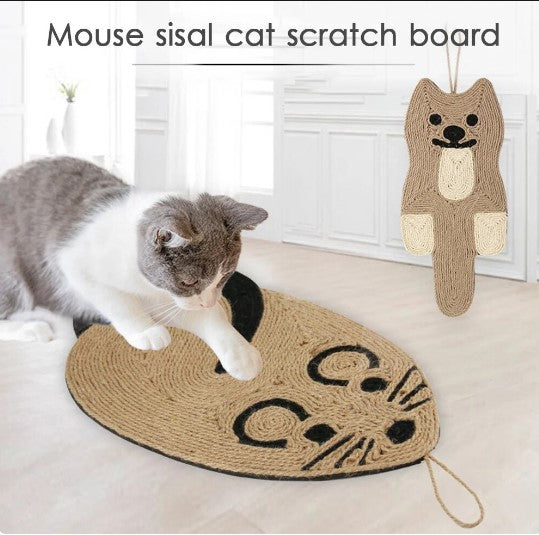 Sisal Scratching Board  (Mouse Design)