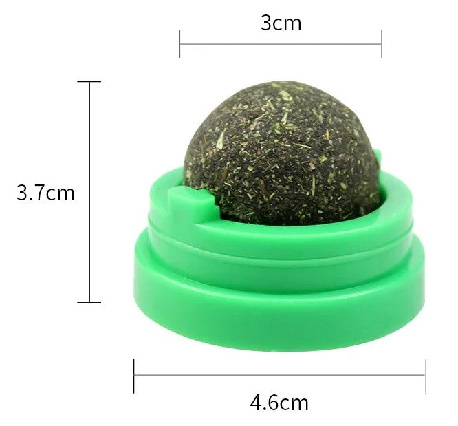 Catnip Ball, Adheres to most surfaces