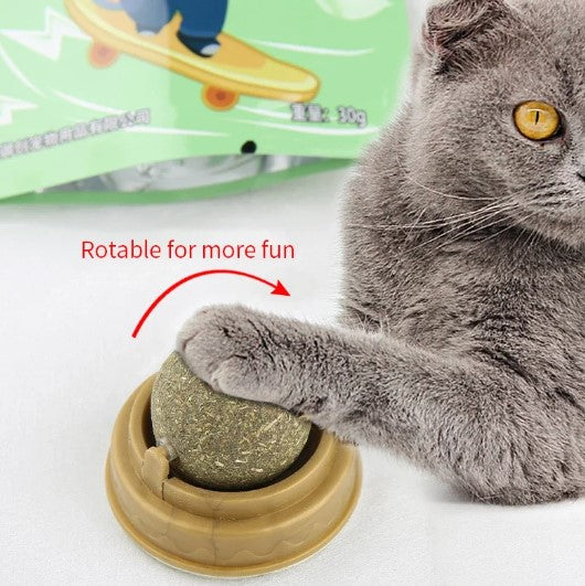 Catnip Ball, Adheres to most surfaces