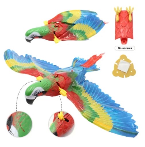 Motorised Hanging Parrot - Cat Toy